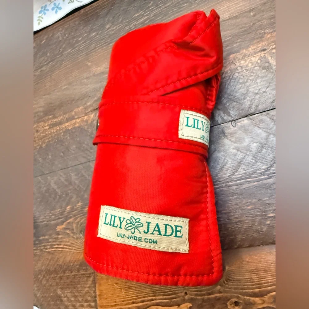 Lily Jade Shaylee Diaper Bag Red replacement Insert Travel Changing Pad GUC!
